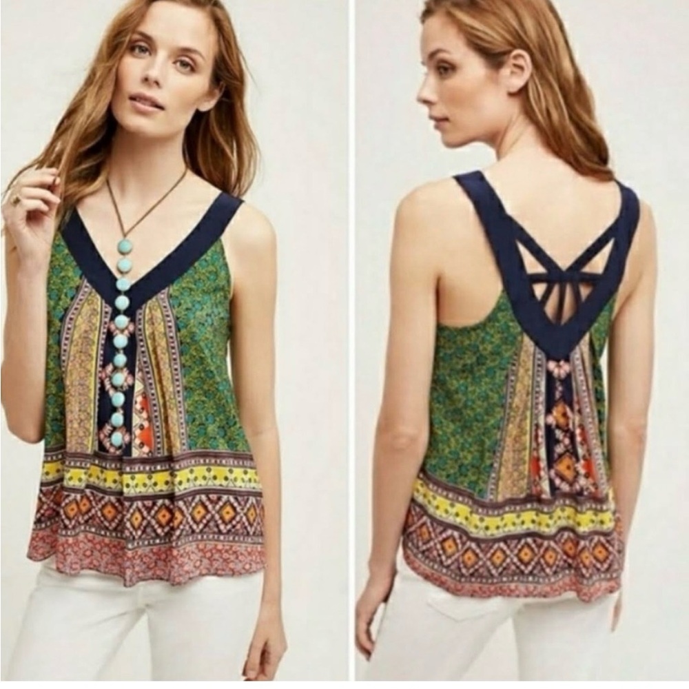 Maeve Vibrant Multicolor Tank Top